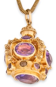 14/18K Amethyst Necklace