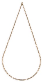 14K Figaro Chain Necklace