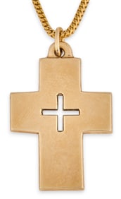 14K James Avery Cross Necklace