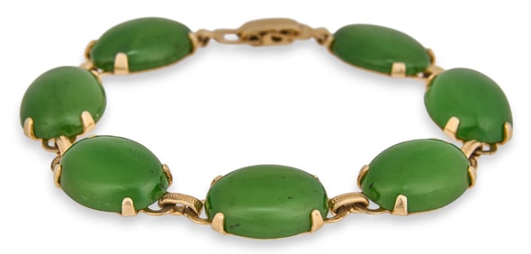 14K Jade Bracelet