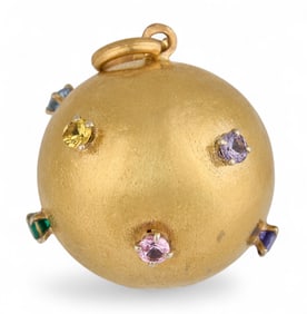 18K Dome Pendant