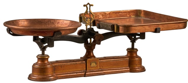 Large Vintage Copper Scale