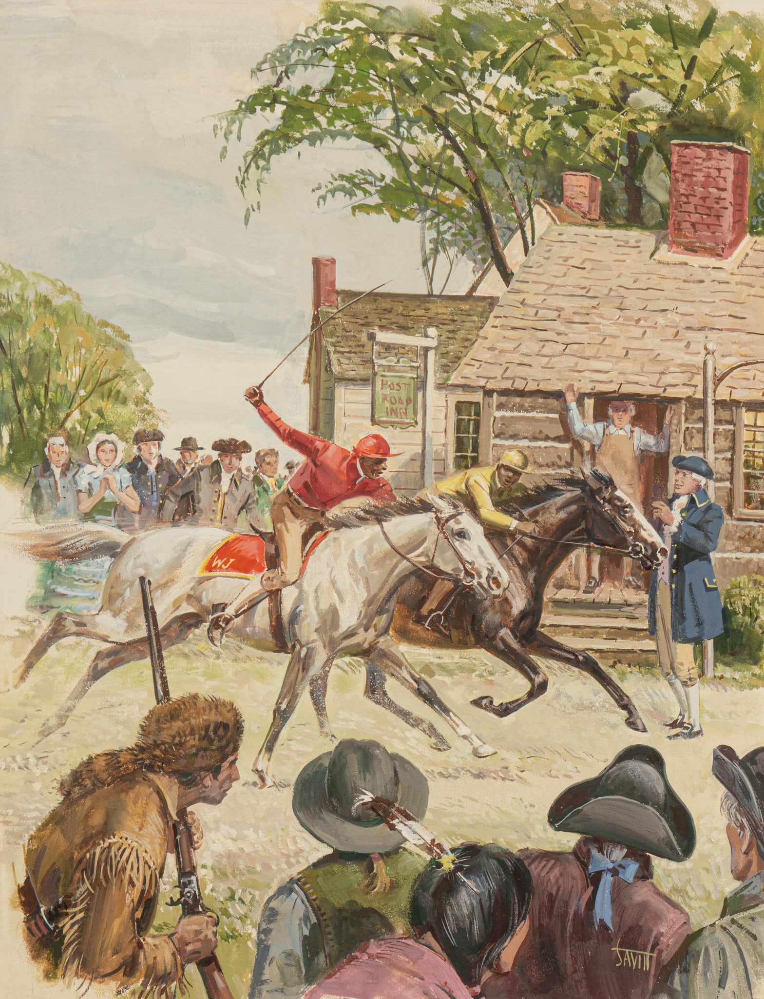 Sam Savitt, "Match Race at Tucker's Quarter Paths" (1 of 4)