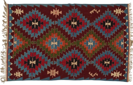 Turkish Kilim Rug, 9 ft. 8 in. x 6 ft.