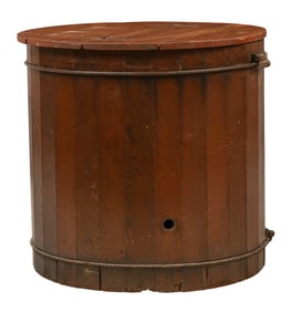 Rustic Barrel with Lid