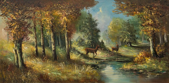Signed Baerl, Woodland Deer