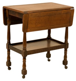 Drop Leaf Table with Lower Shelf