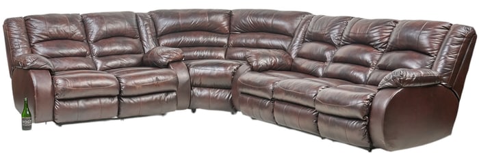 Brown Leather Sectional Sofa