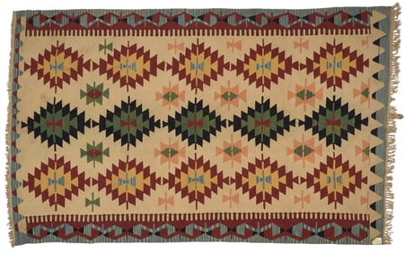 Turkish Kilim Rug, 10 ft. 6 in. x 6 ft. 5 in.