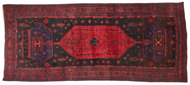 Handwoven Wool Runner Rug, 11 ft. 3 in. x 4 ft. 11 in.
