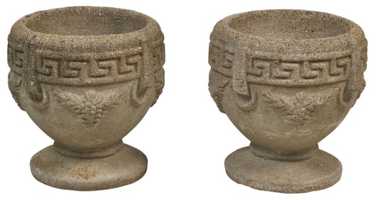 Pair of Cement Planters