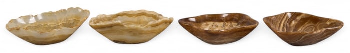 (4) Small Onyx Bowls