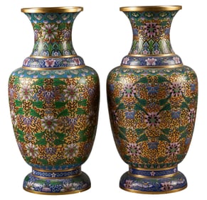 Pair of Cloissone Vases