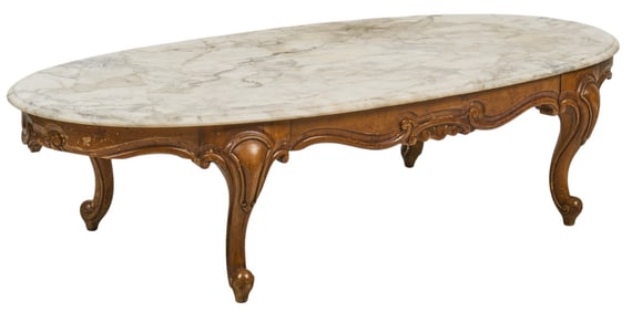 French Marble Top Coffee Table