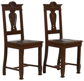 Pair of Antique Art Nouveau Chairs