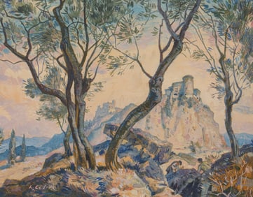 Louis Endres, Hilltop Castle Scene