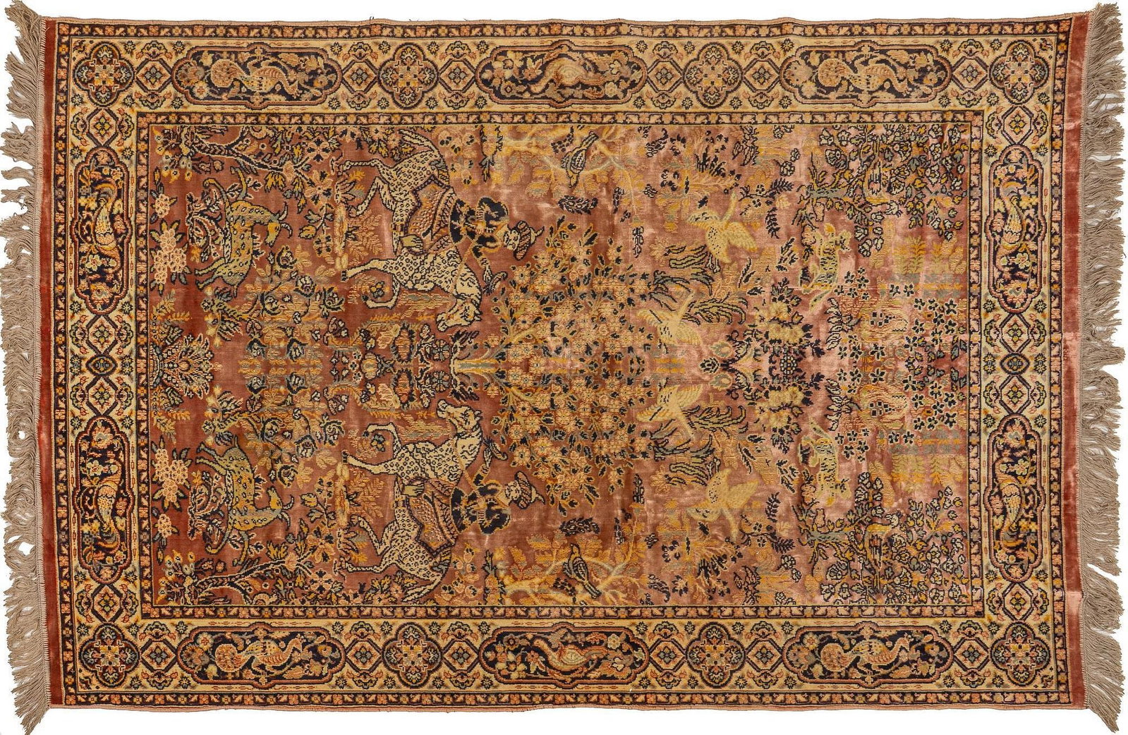 Handwoven Estate Rug, 6 ft. 7 in. x 4 ft.: Handwoven estate rug 6 ft. 7 in. x 4 ft. Provenance: Property from a home in San Antonio, Texas