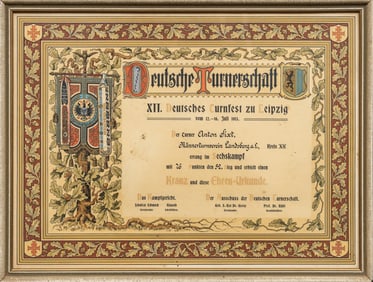 German Gymnastics Award, 1913