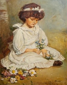 Young Girl with Flowers