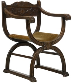 Antique Savonarola Chair