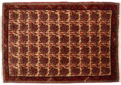 Handwoven Geometric Rug, 4 ft. 3 in. x 3 ft. 3 in.