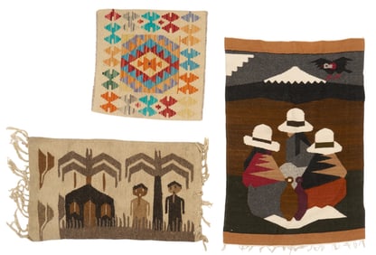 (3) Small Rugs