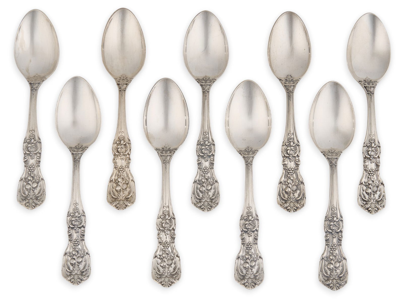 Set of (9) "Francis I" by Reed & Barton Sterling Demitasse Spoons (1 of 5)