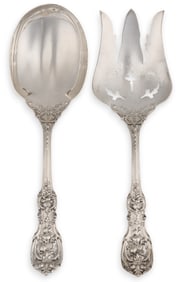 (2) "Francis I" by Reed & Barton Sterling Salad Servers