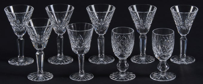 (9) Waterford Cordial Glasses