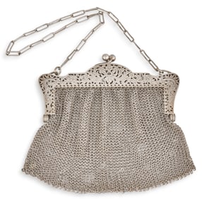 Sterling Silver Mesh Purse