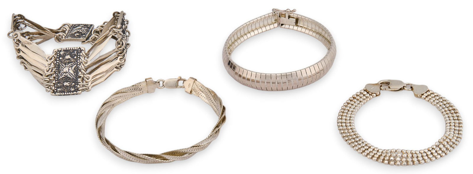 (4) Sterling Silver Bracelets (1 of 8)