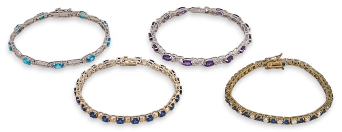(4) Sterling Silver Bracelets