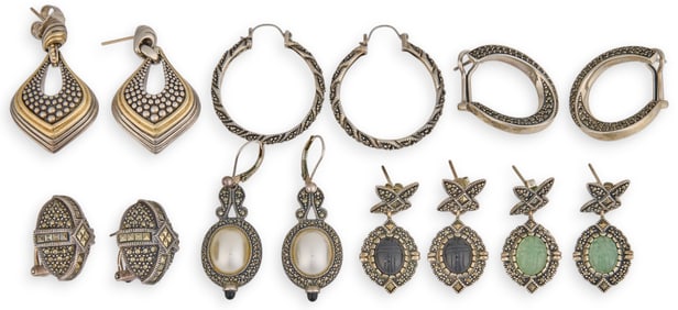 (7) Pairs of Vintage Sterling Silver Earrings
