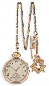 14K Illinois Railroad Pocket Watch