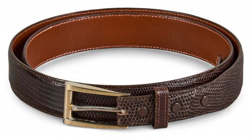 Alexander's (USA) Brown Lizard Belt