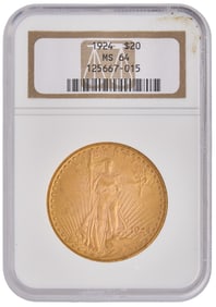 1924 $20 St. Gaudens Double Eagle Coin