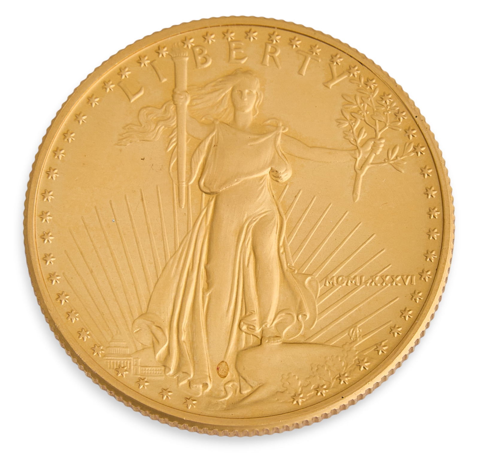 Uncirculated $25 Gold Eagle Coin (1 of 2)
