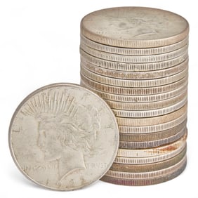 (20) Silver Peace Dollars