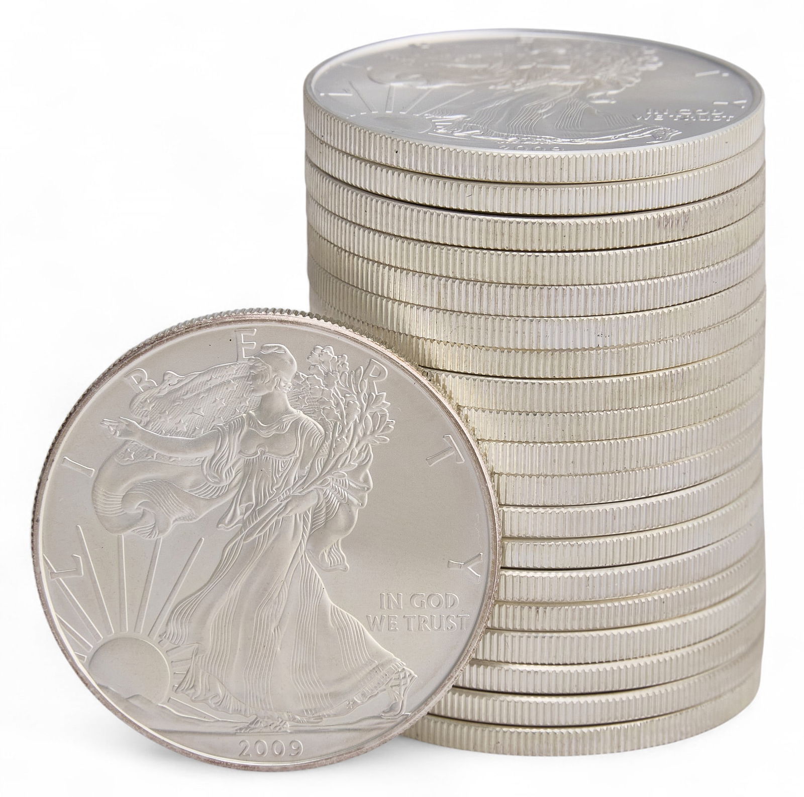 (20) American Silver Eagle Coins (1 of 3)