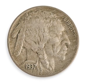 1937 D 3-Legged Buffalo Nickel