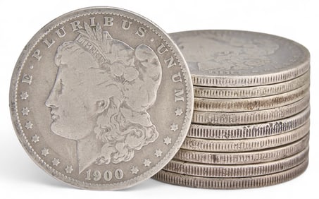 (10) Morgan Silver Dollars
