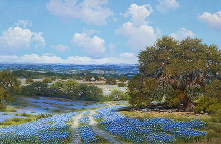 W. A. Slaughter, Bluebonnets and Farm