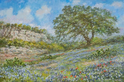 Robert Hamman, "Lone Oak Tree"