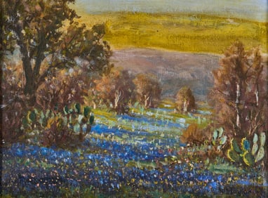 Rolla Taylor, "Bluebonnets in Spring, S.A."
