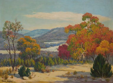 Orville Campbell, "Fall Colors, Near Center Point Texas"