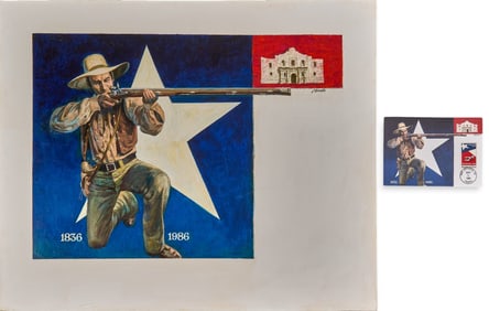 Shannon Stirnweis, "Republic of Texas" Original and Postcard