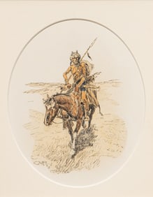 Charles M. Russell, "Assiniboine Warrior"