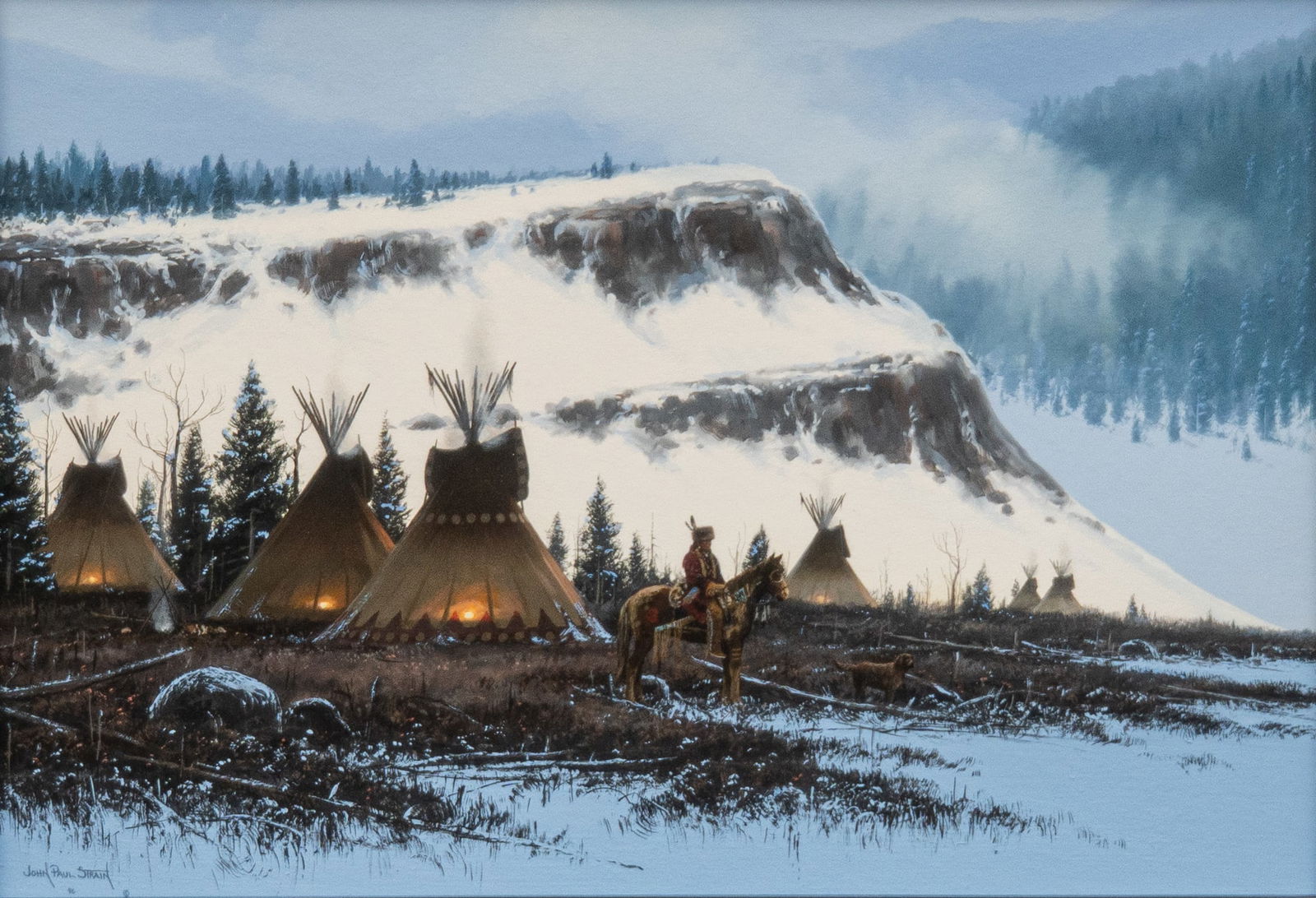 John Paul Strain, "Winter on the West Rim" (1 of 5)