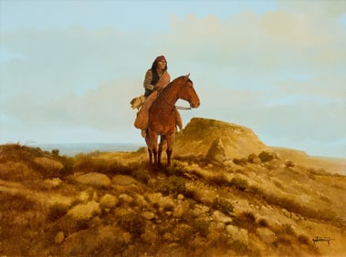Raul Gutierrez, Indian Scout on Horse