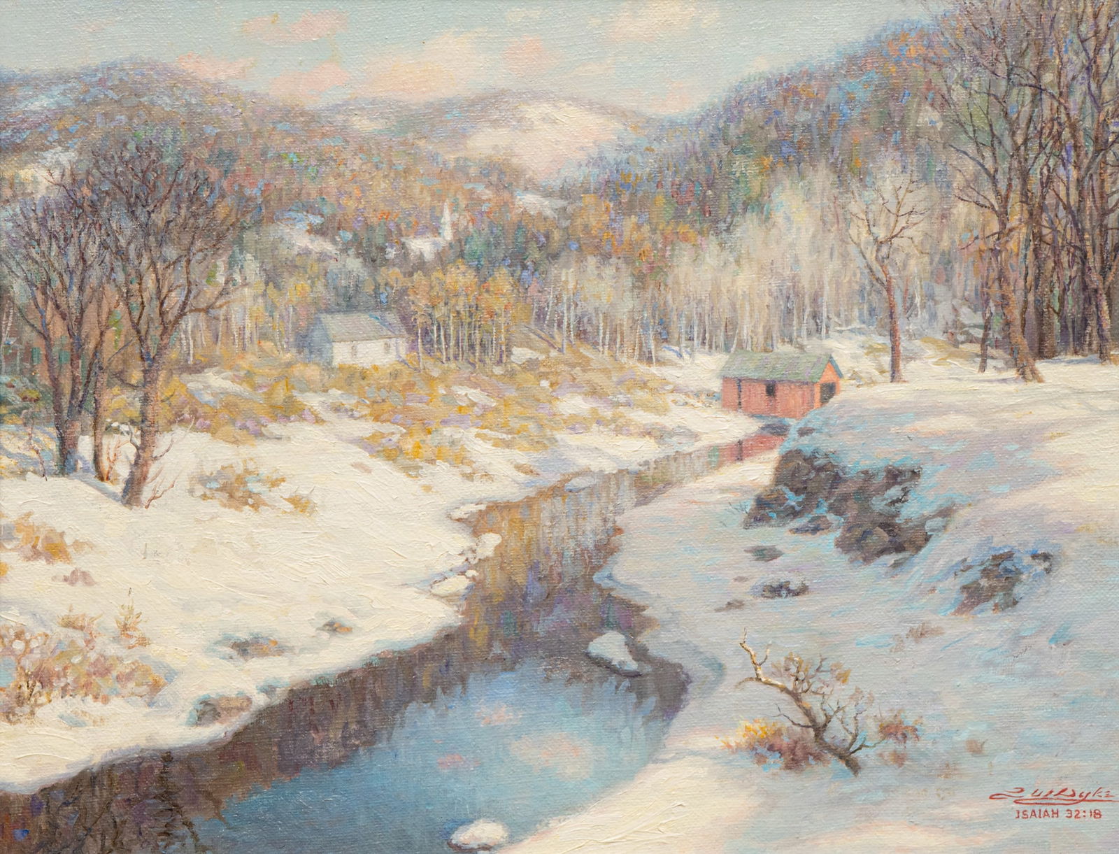 Larry Dyke, Winter River (1 of 4)